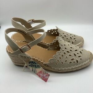 NWT Tommy Bahama Daphne Espadrille Wedge Sandals 8M